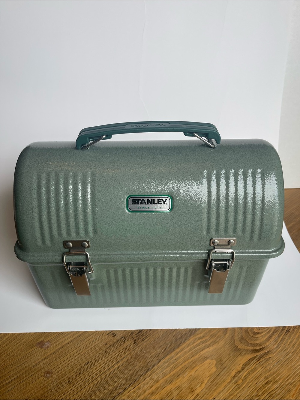 Stanley Green Metal Lunch Box Toolbox Style Retro Camping Storage Case